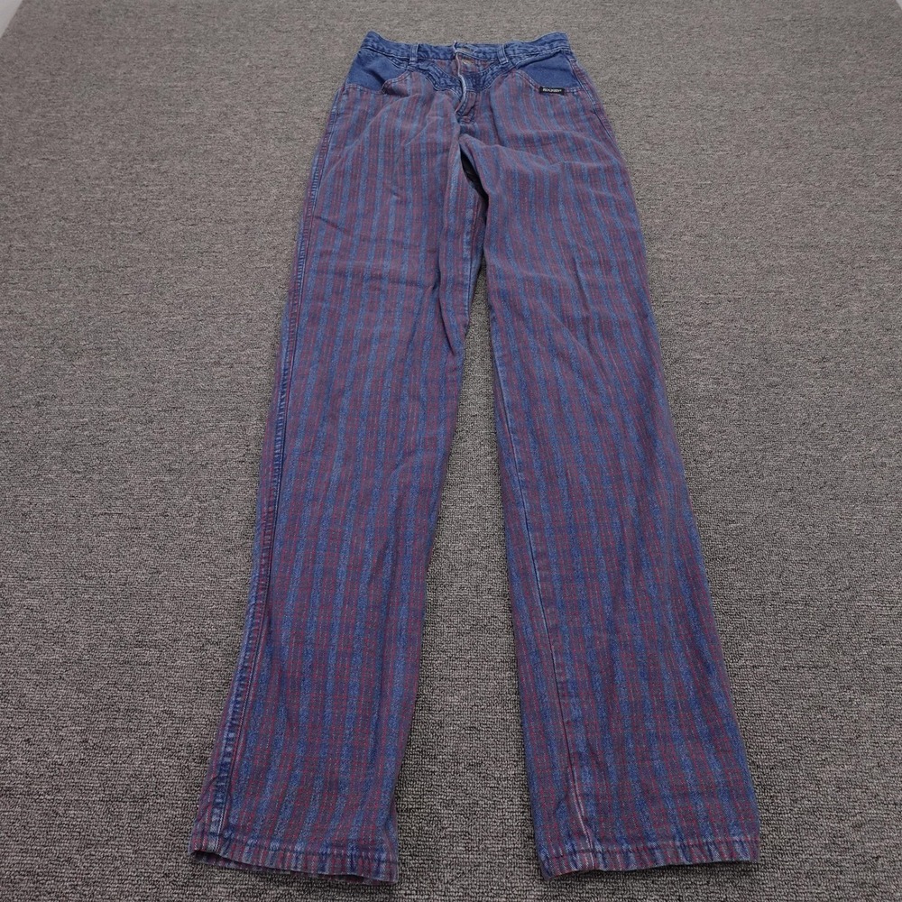 Vintage Rockies Rocky Mountain Jeans 28 7 Plaid High Rise Western Bareback 90s